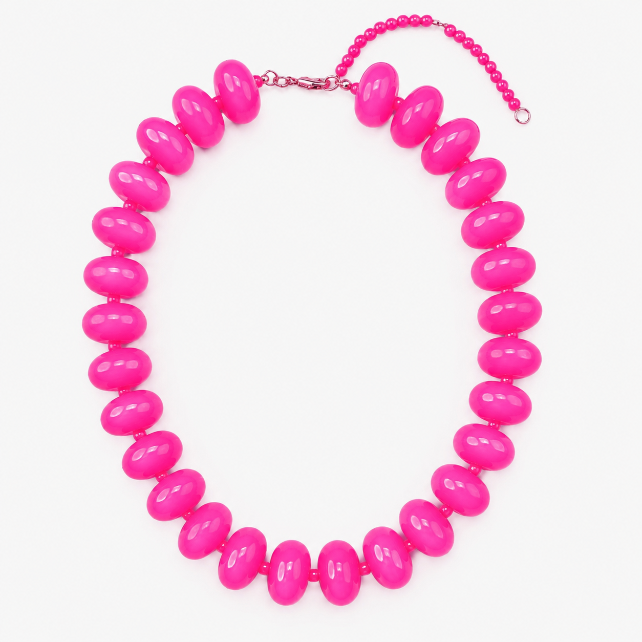 Bubblegum Beaded Necklace
