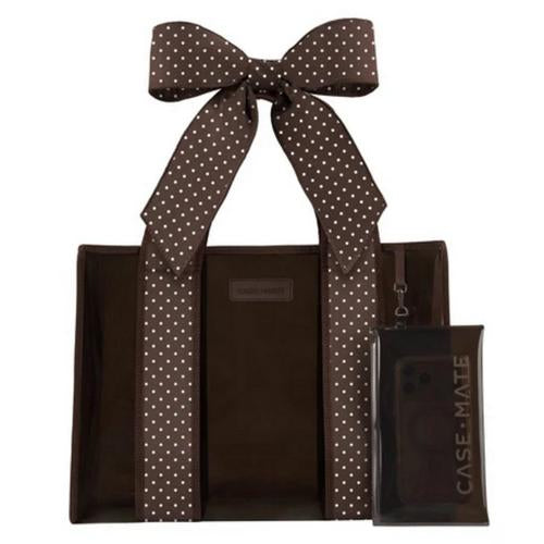Case-Mate Espresso Polka Dot Jelly Tote