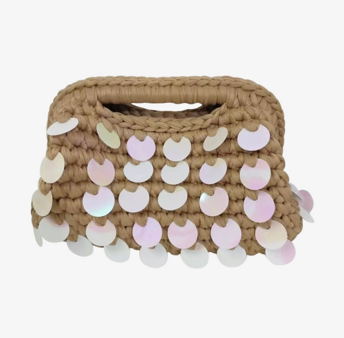 Taupe Woven Bag