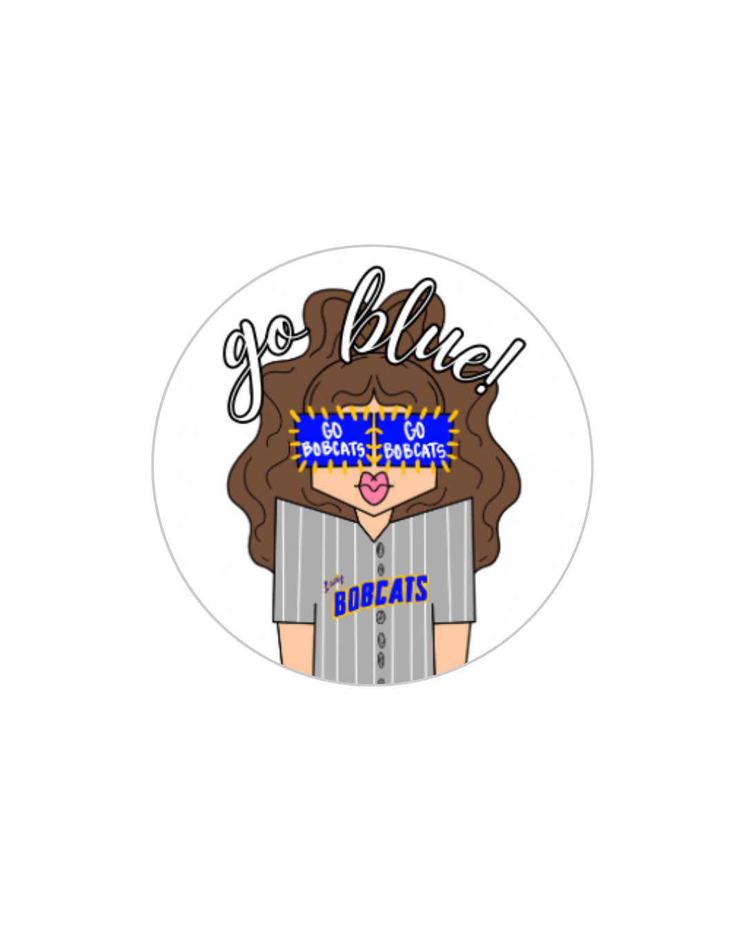 Bobcats Softball Button