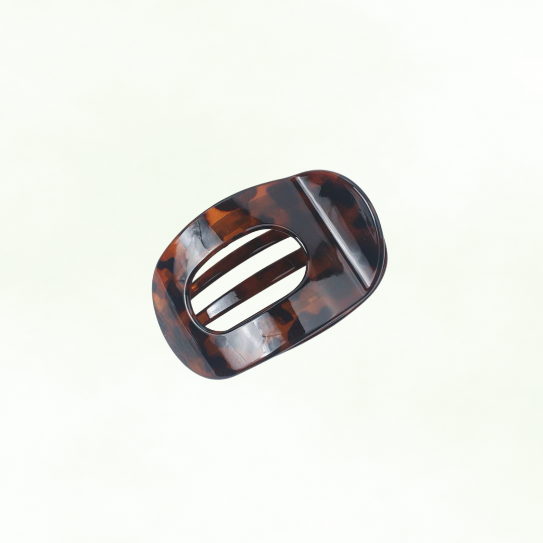 Espresso Tortoise Claw Clip