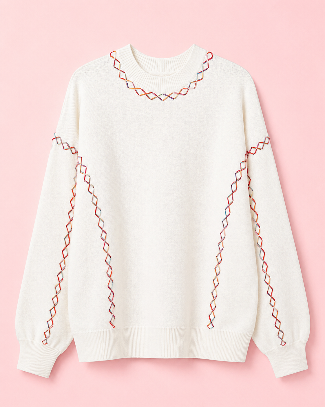 Rainbow Stitch Sweater