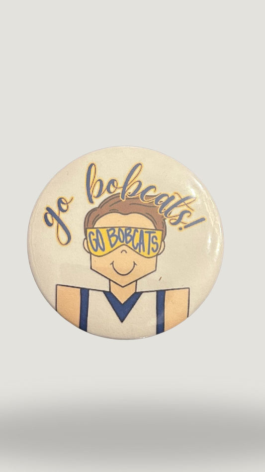 Bobcats Basketball Button
