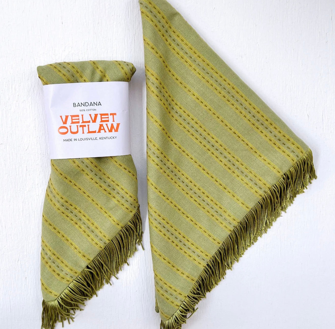 Sage Fringe Bandana