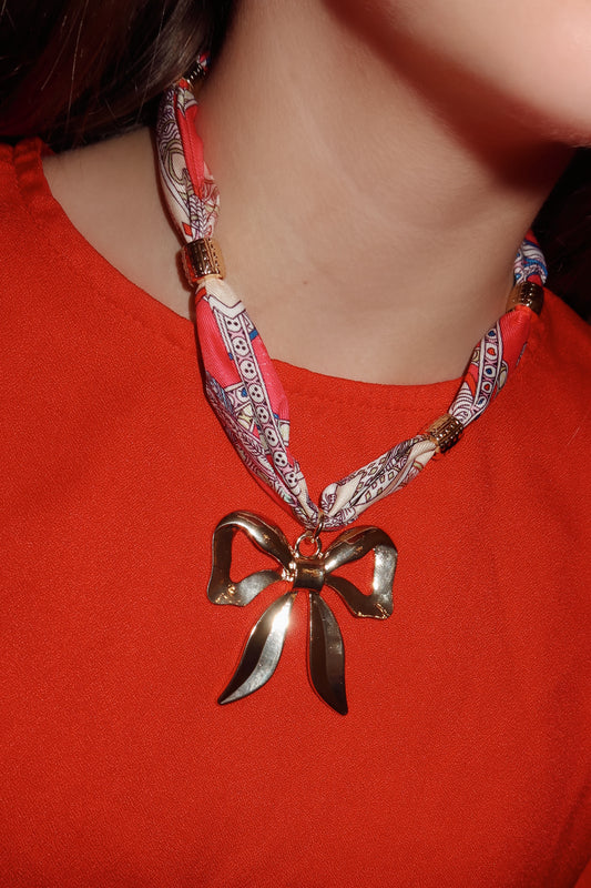 Bow Scarf Necklace