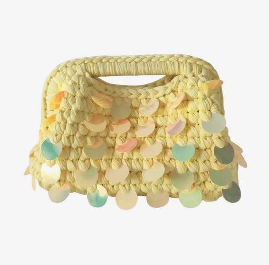 Yellow Woven Bag