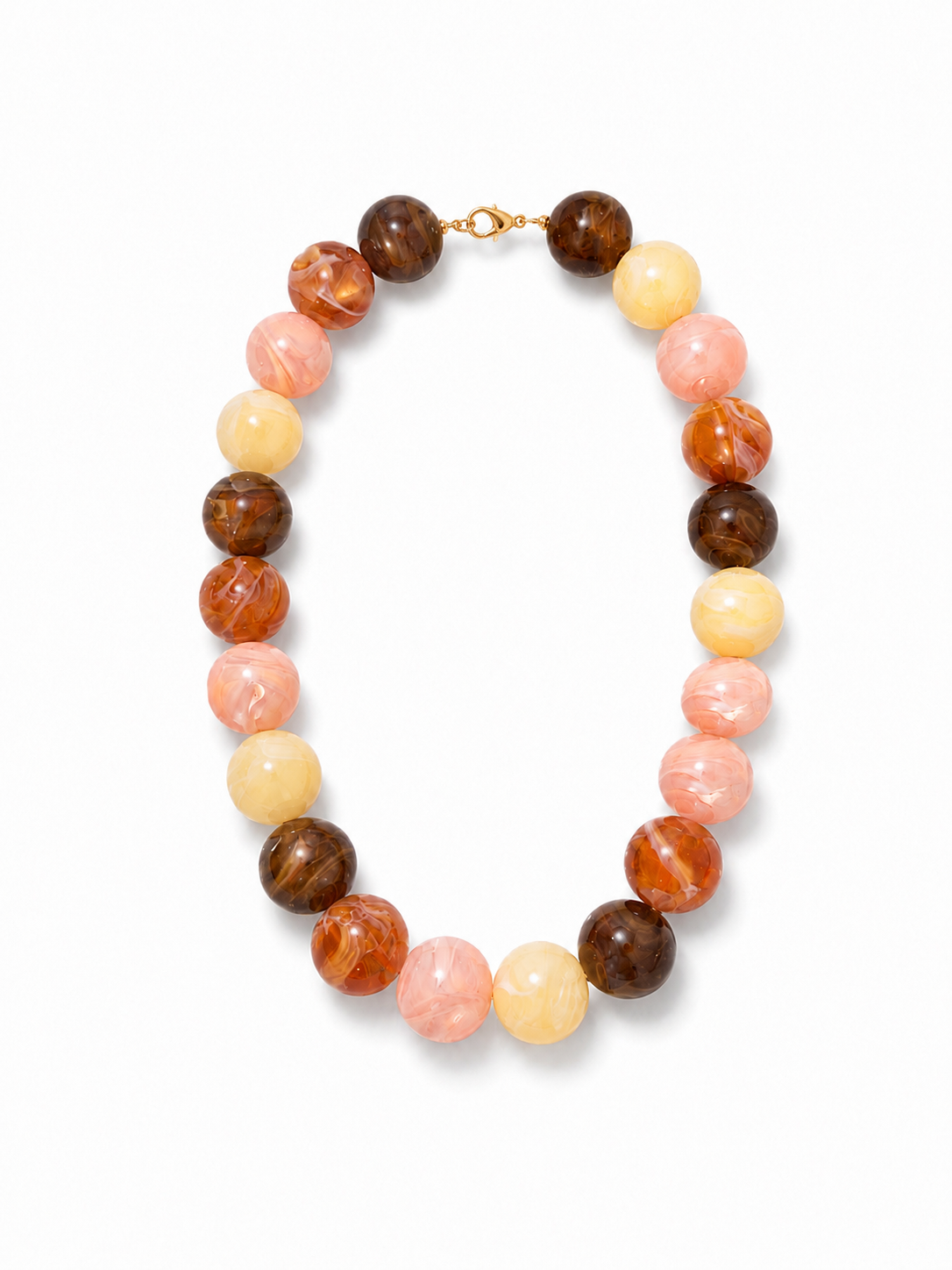 Autumn Swirl Beaded Necklace