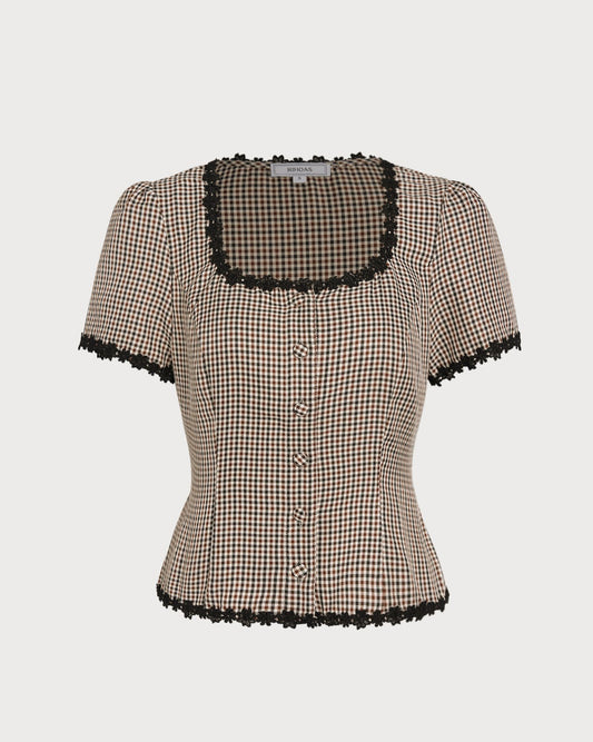 Chelsea Gingham Top
