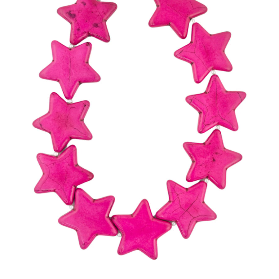 Fuchsia Star of the Show Necklace