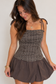 Chocolate Gingham Mini