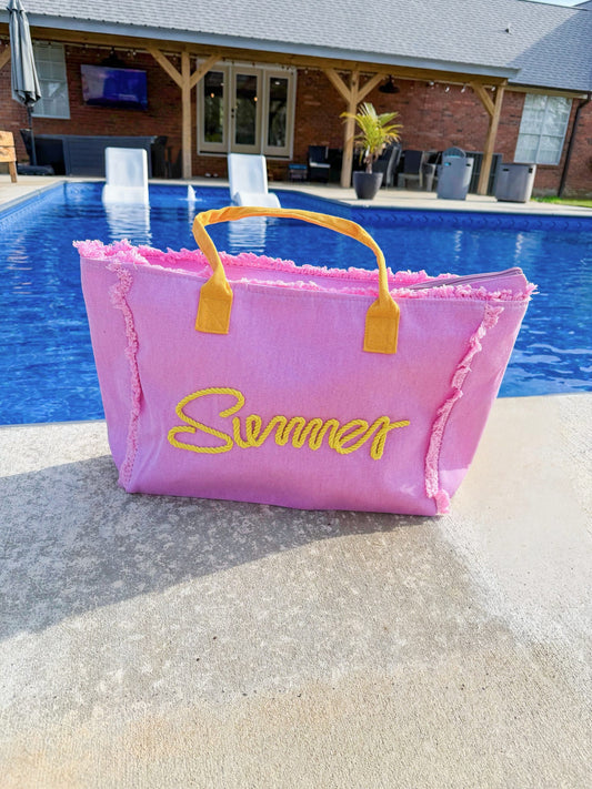 Pink Summer Tote