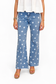 Denim polka dot pants