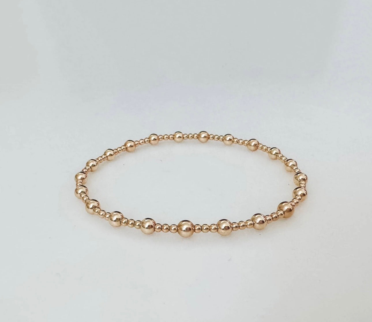 Beaded Gold Bracelet