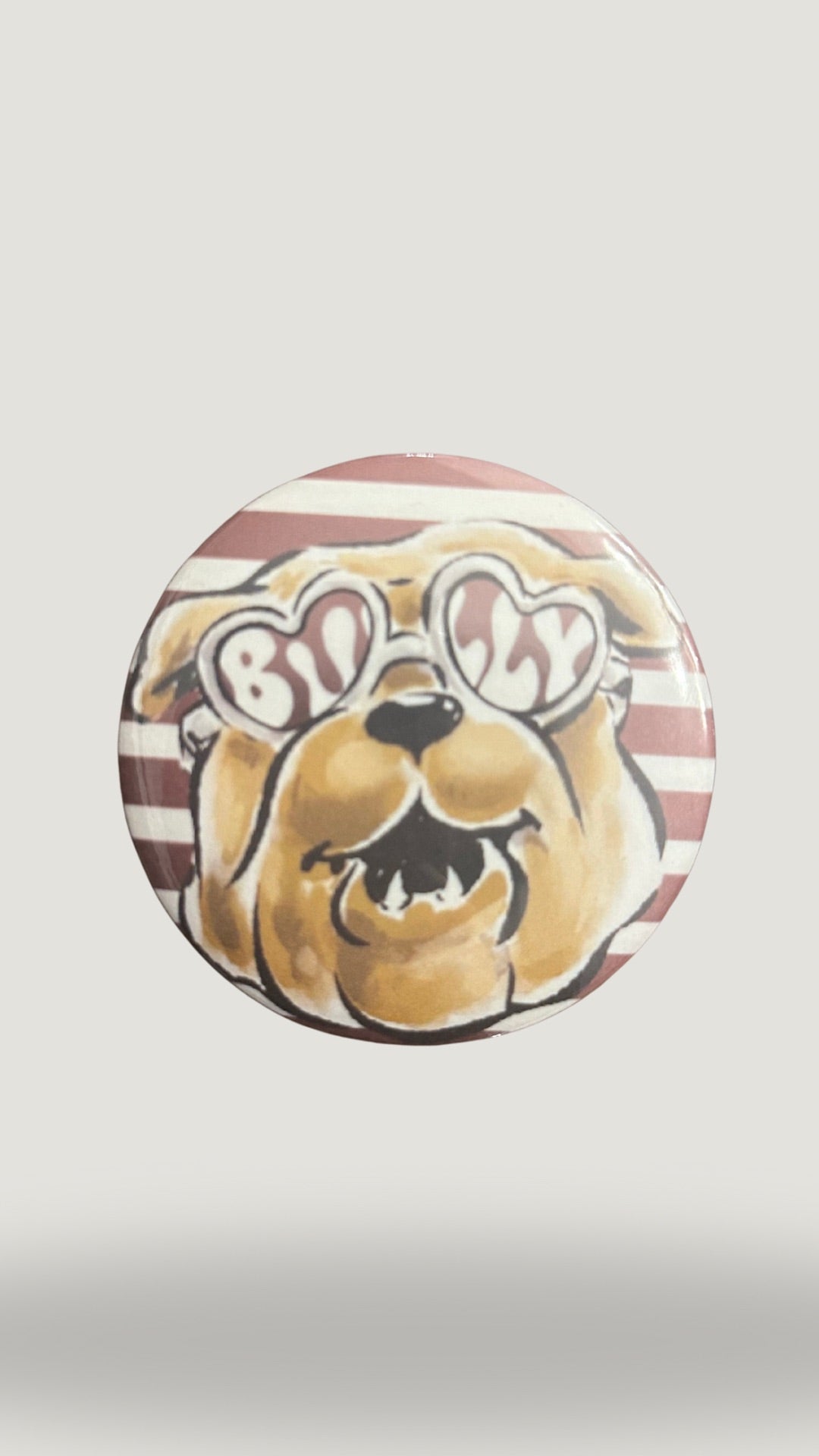Mississippi State Bulldog Button