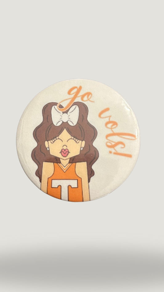 Vols Cheerleader Button