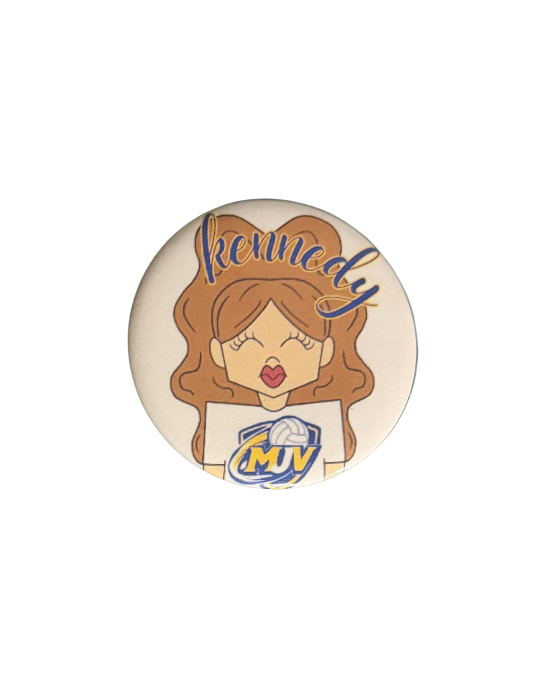 MJV Volleyball Button