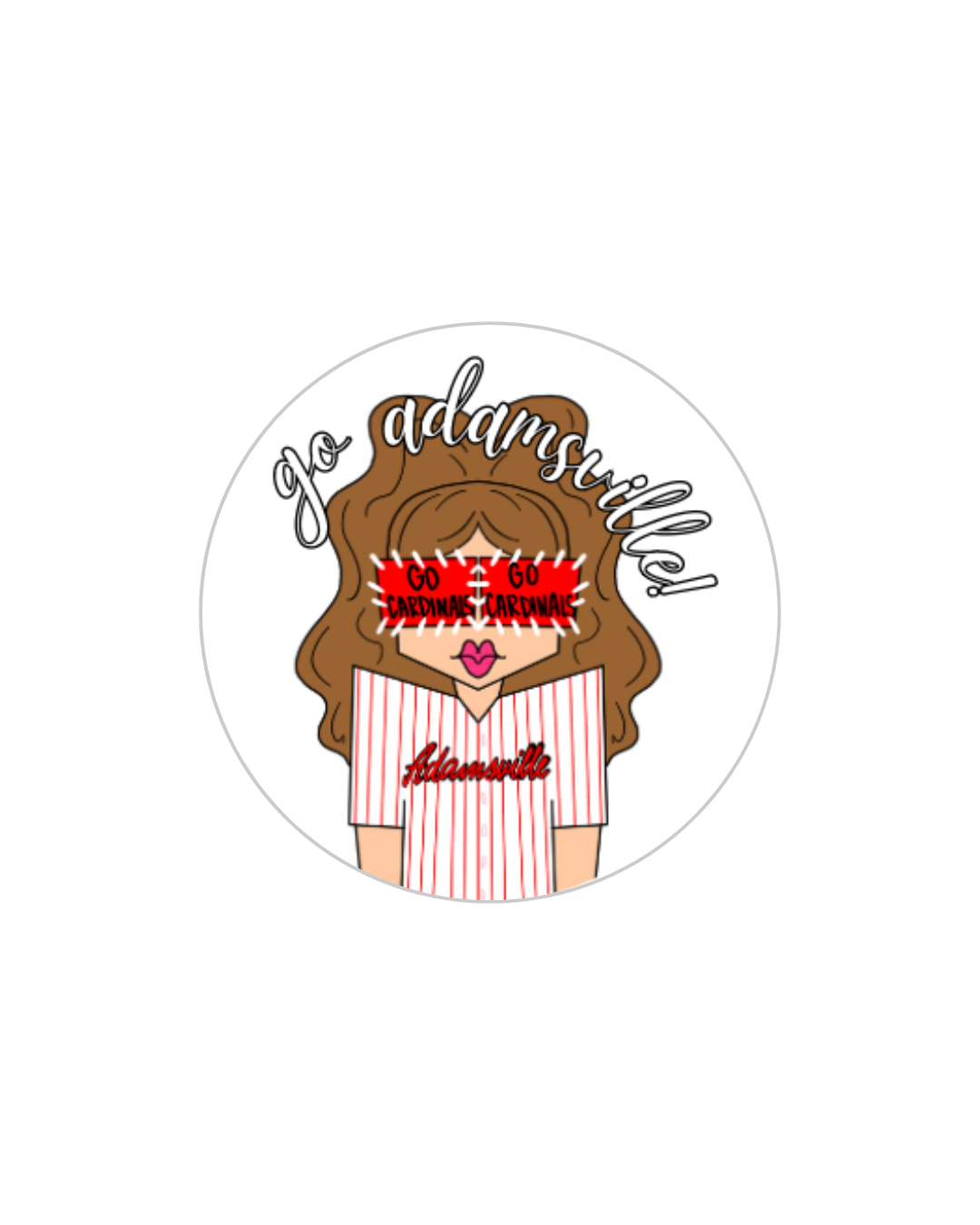 Adamsville Softball Button